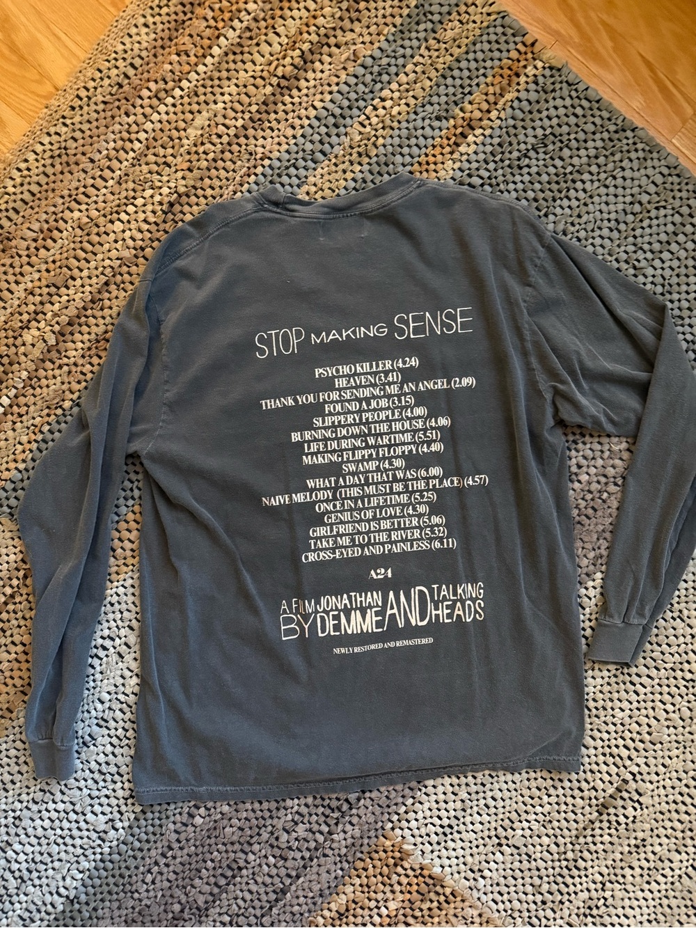 A24 Stop Making Sense Talking Heads Long Sleeve - Picture 2 of 3